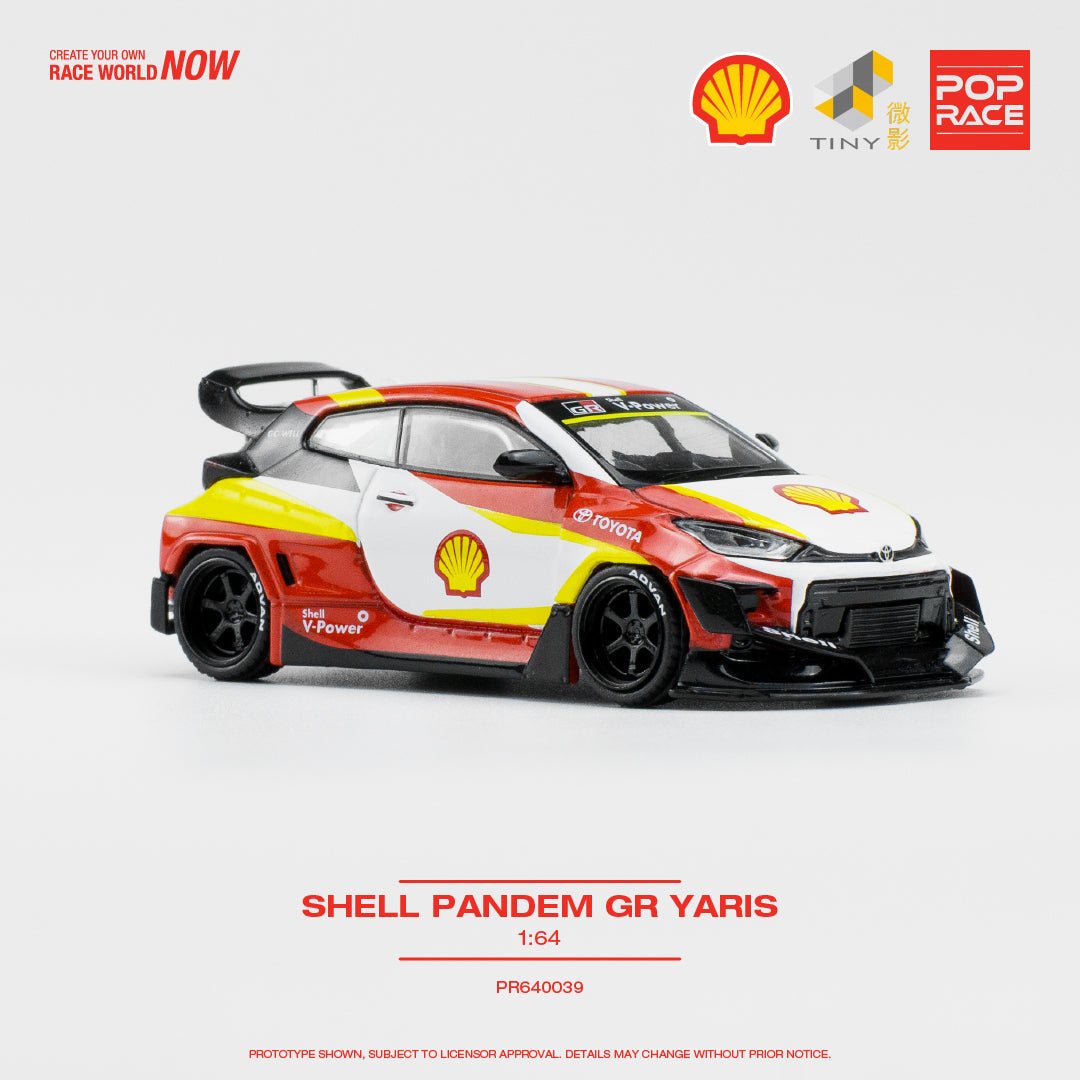 Diecast 164 | Pop Race Toyota Yaris GR Shell Livery