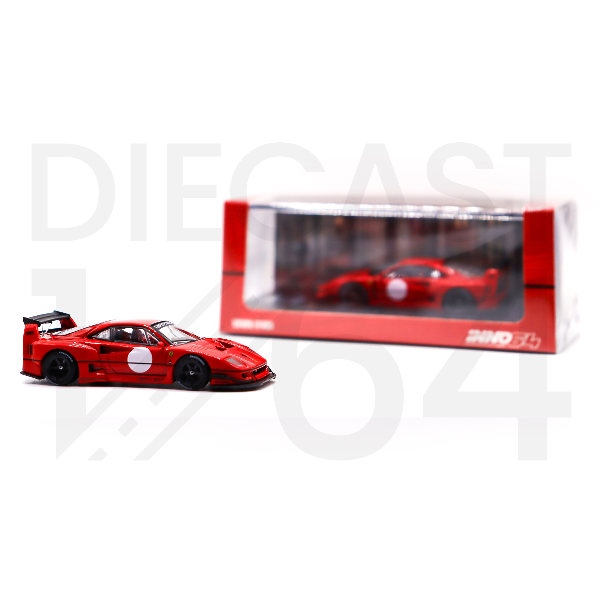 リバティウォーク Ferrari F40 lbwk inno64 INNO64 1:64 LBWK LIBERTY WALK FERRARI F40 WHITE TOKYO AUTO