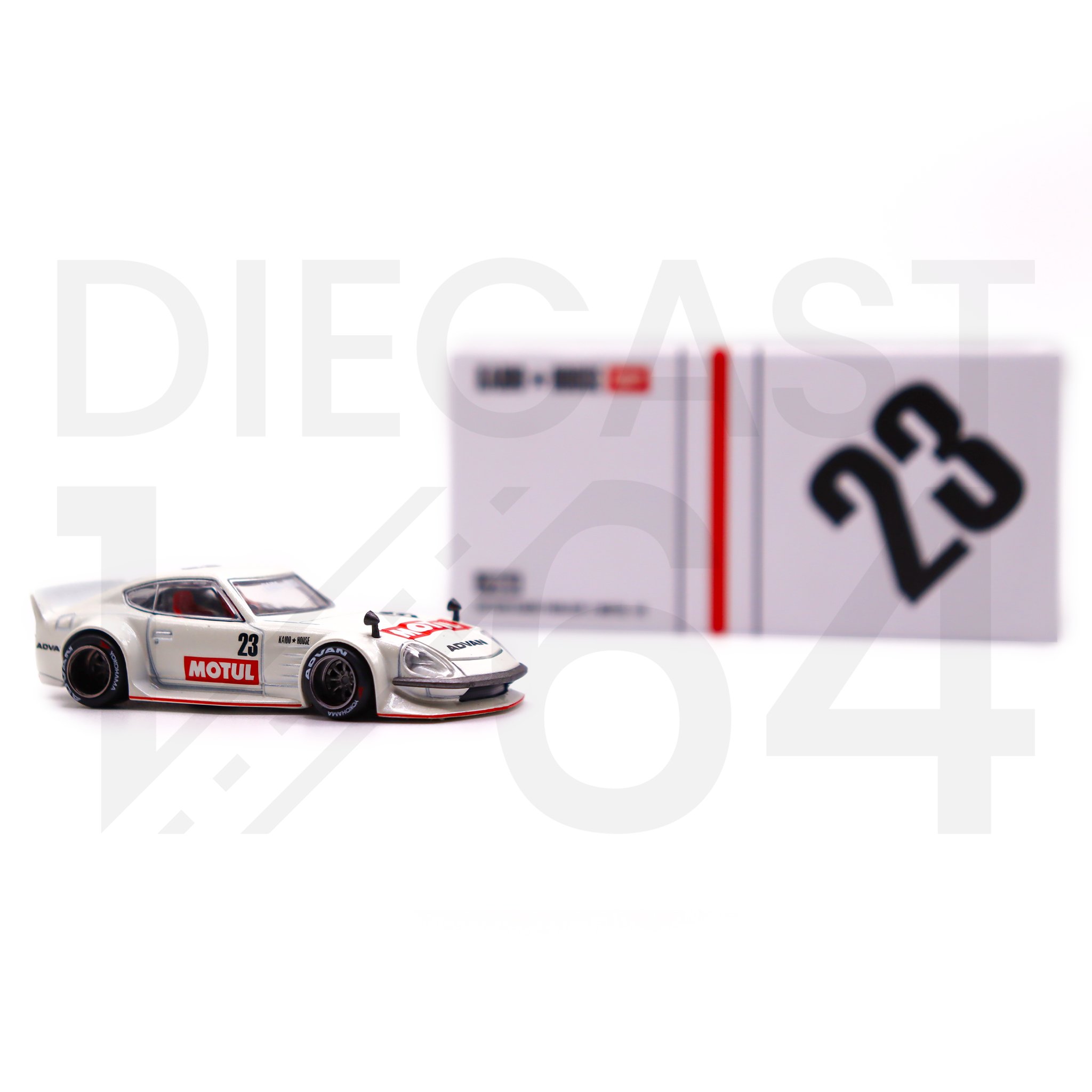 Diecast 164 | Kaido House Datsun Fairlady Z Motul V3 - White Diecast 164 | Kaido House Datsun Fairlady Z Motul V3 - White
