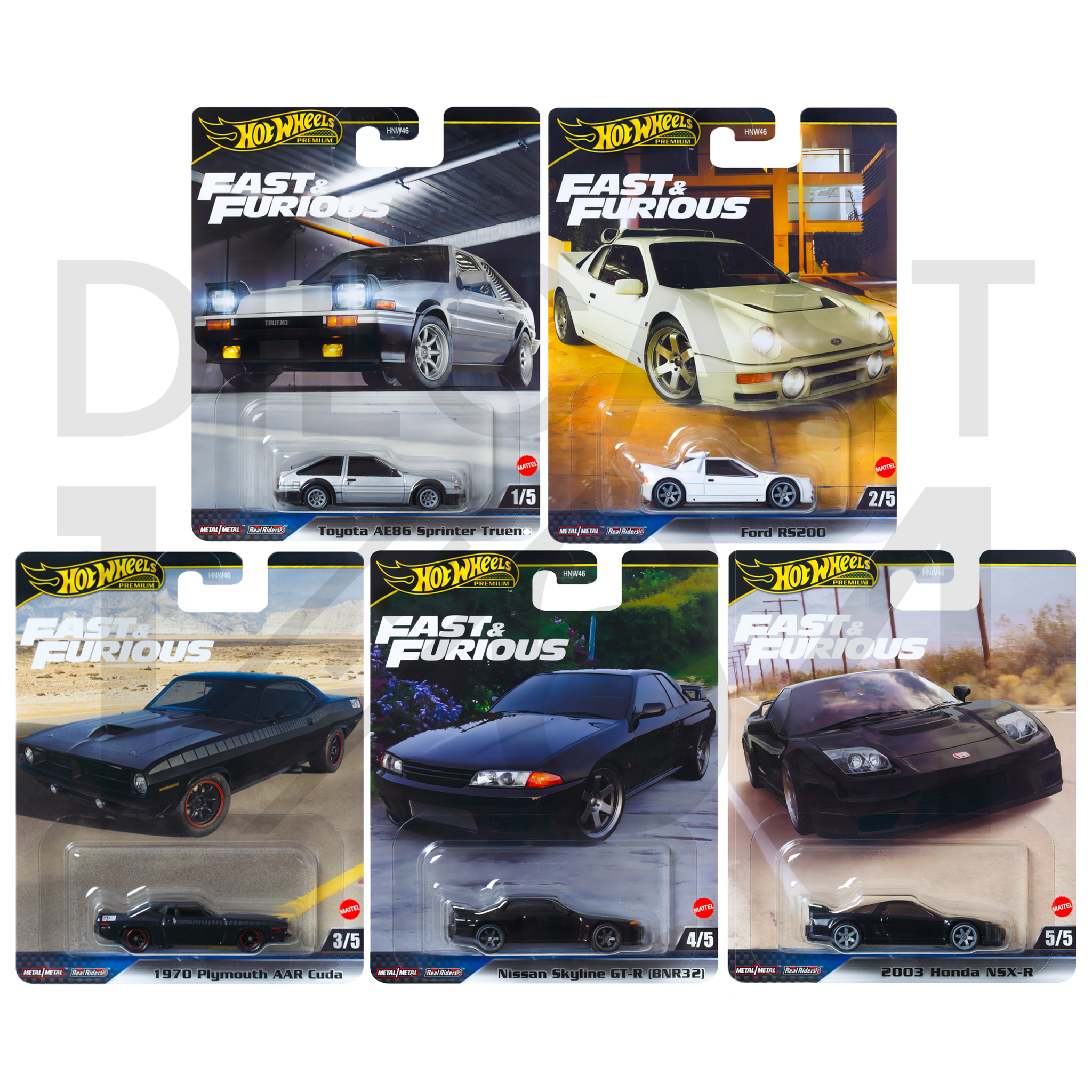 Diecast 164 | Hot Wheels Fast & Furious 2024 Release E Case