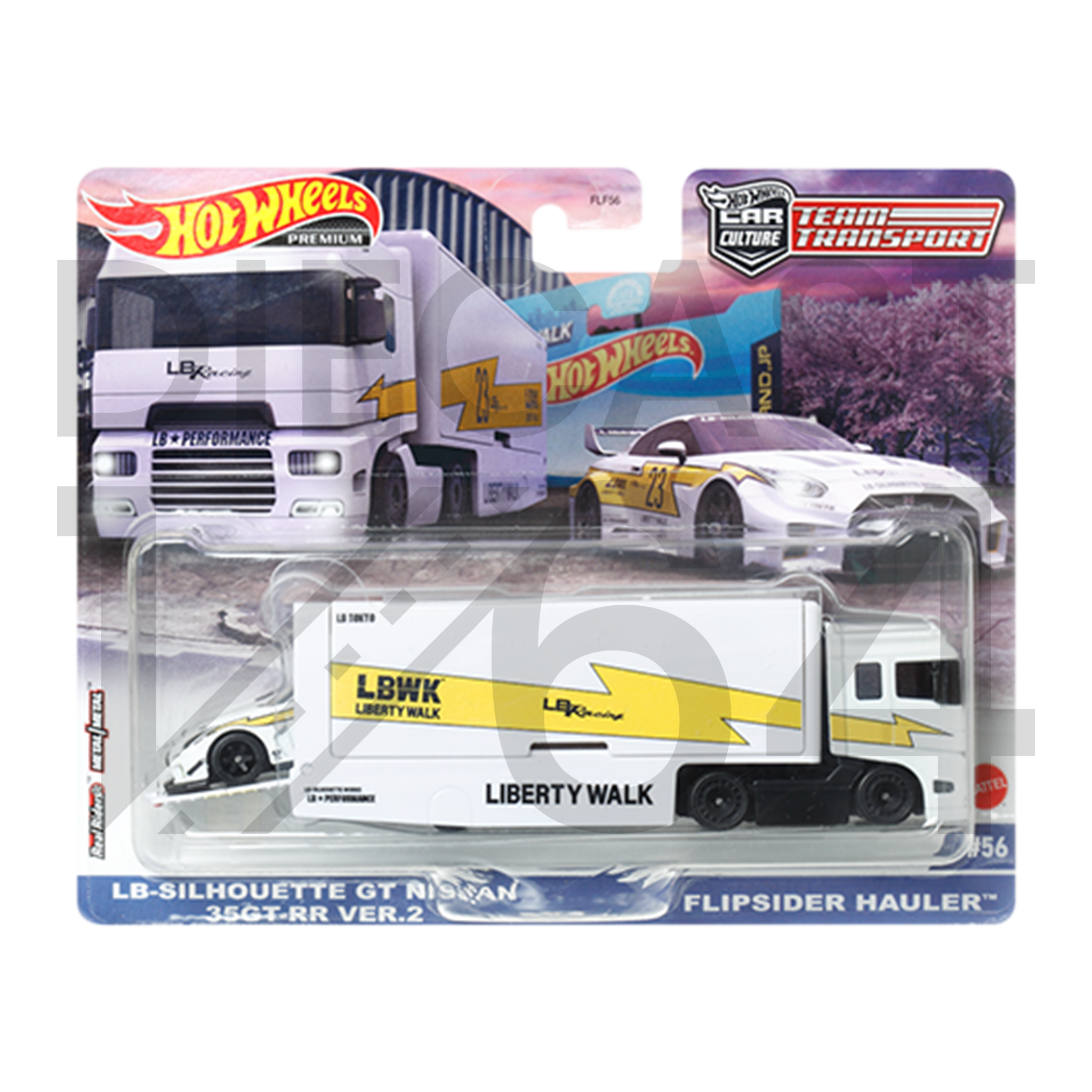 Hot Wheels Team Transport 2023 Release V LB Silhouette GT Nissan 35GT RR Ver.2