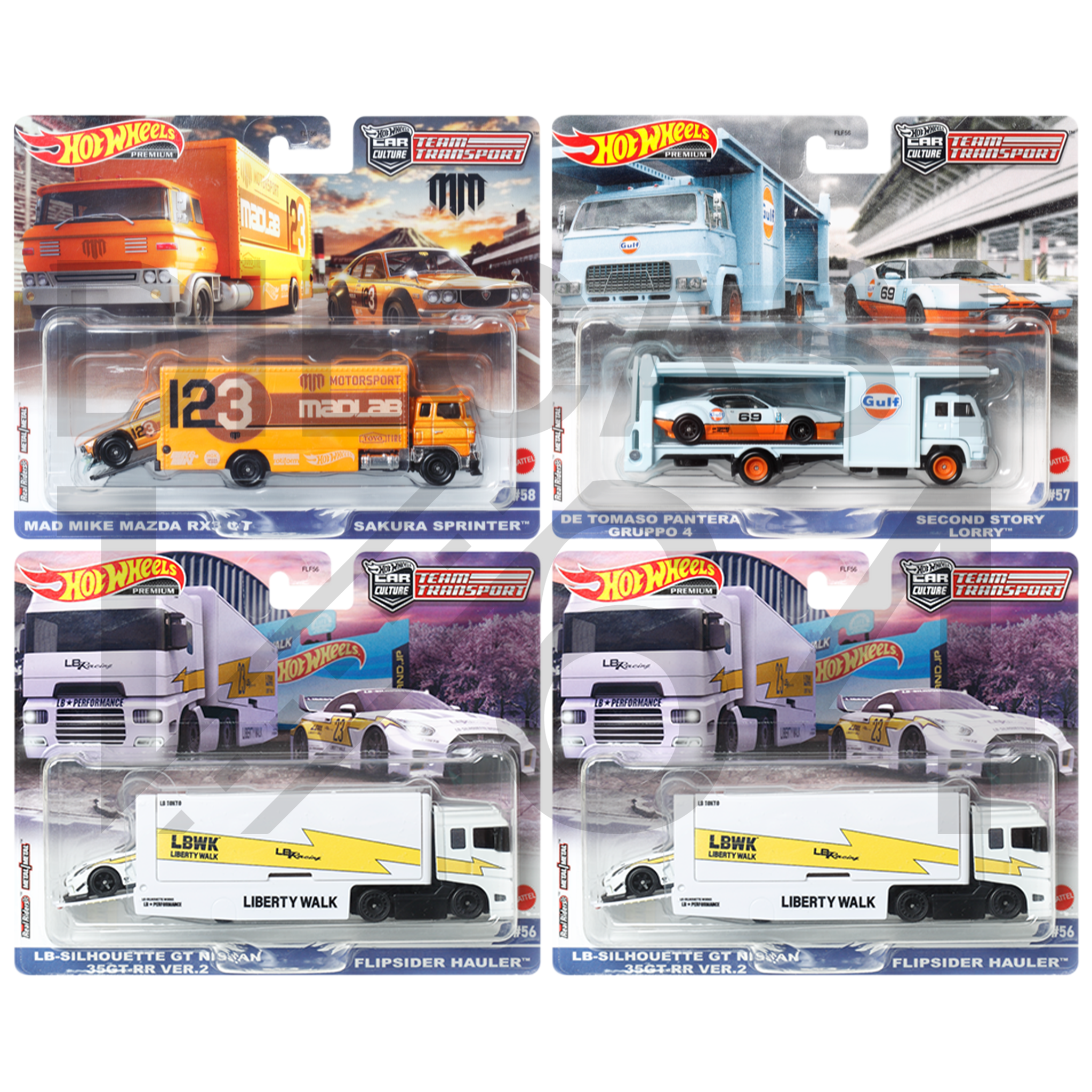Diecast 164 Hot Wheels Team Transport 44 Nissan Skyline