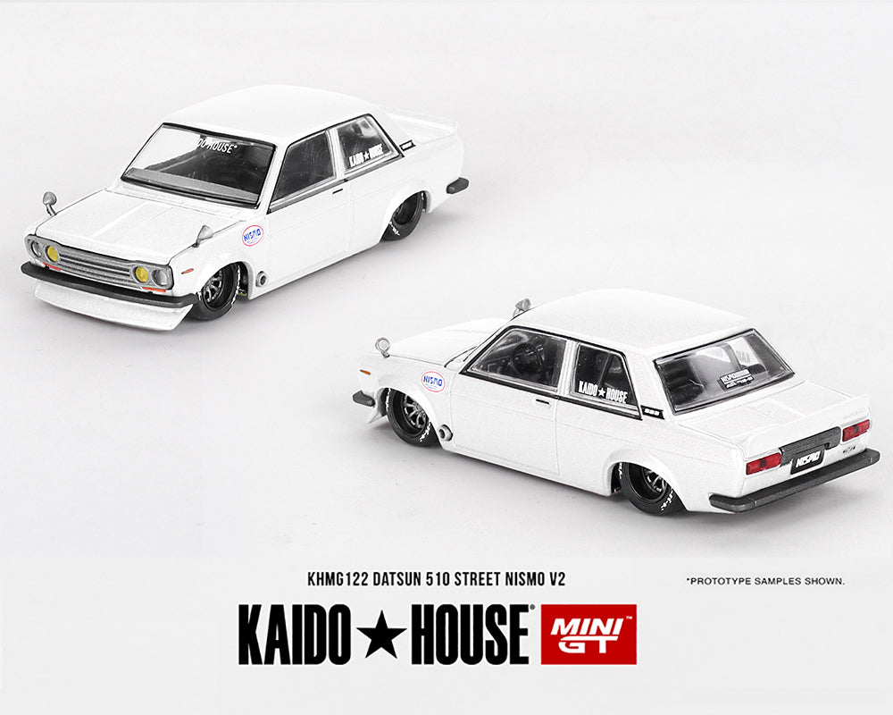 (Pre-order) Kaido House x Mini GT Datsun 510 Street Nismo V2 - White