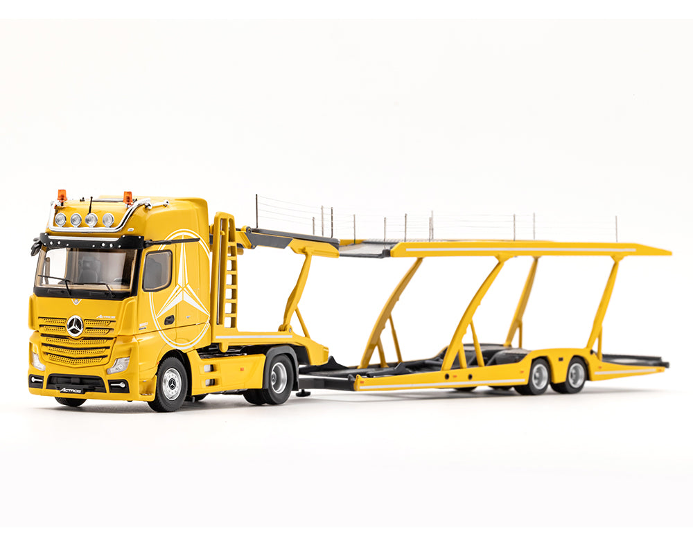 Diecast 164 | GCD Mercedes AMG Actros Auto Transport Yellow