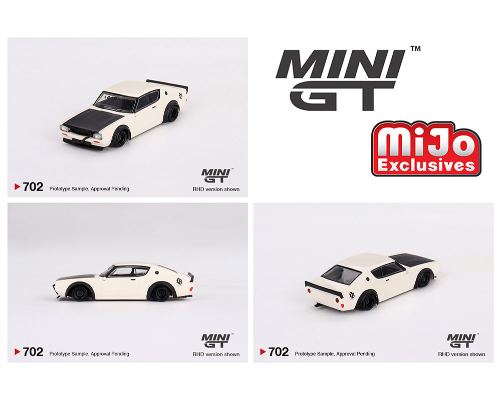 Diecast 164 | Mini GT Nissan Skyline Kenmeri LBWK in White