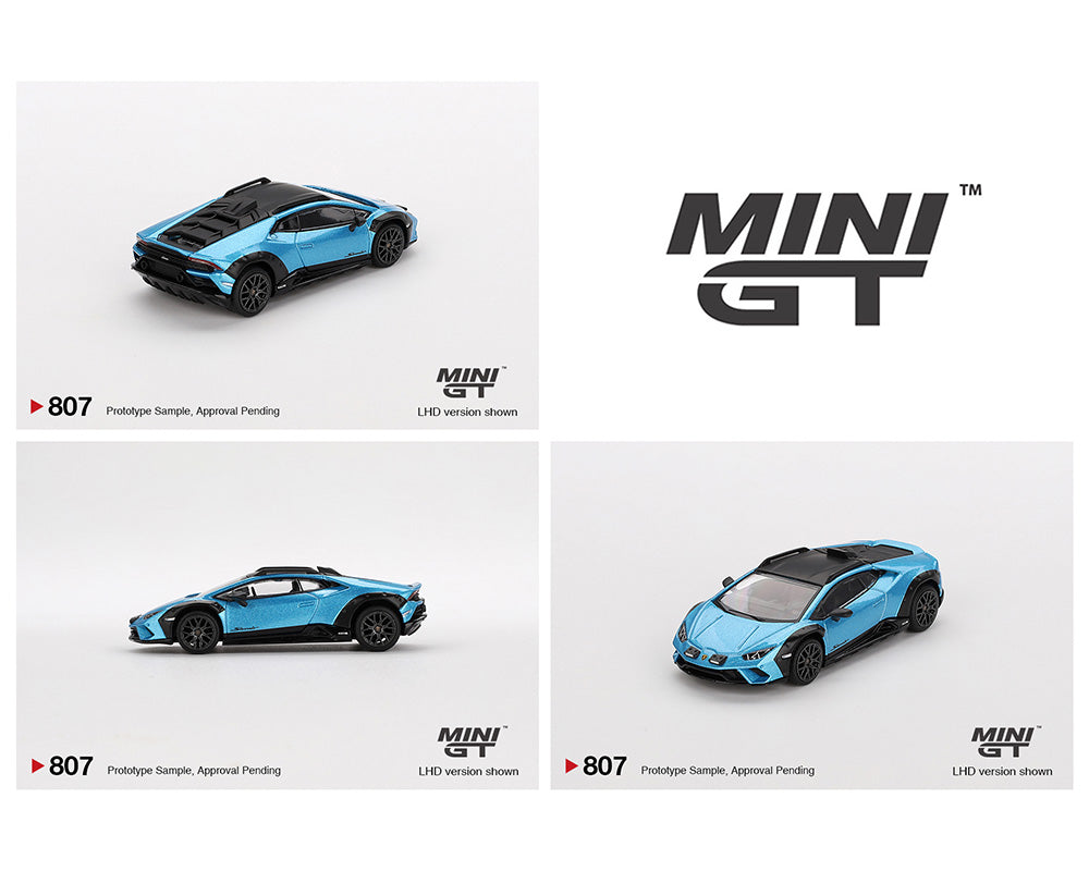 Diecast 164 | Mini GT Lambo Huracán Sterrato Blu Aegir