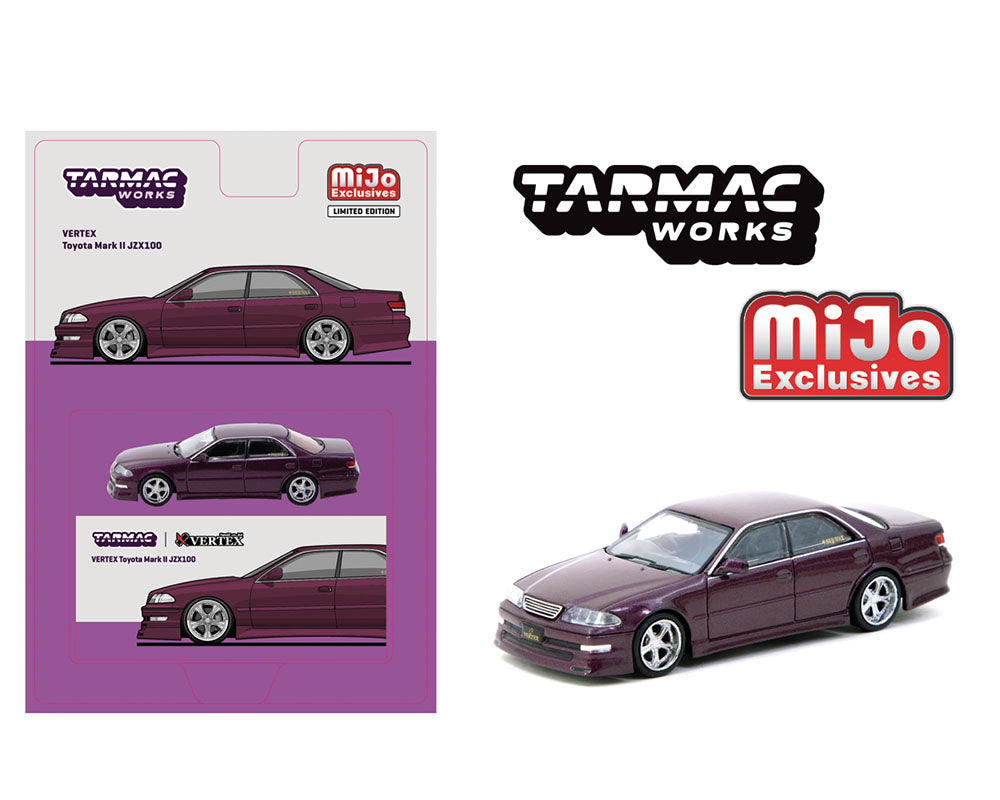 Tarmac Works Toyota Mark II JZX100 – VERTEX – Purple