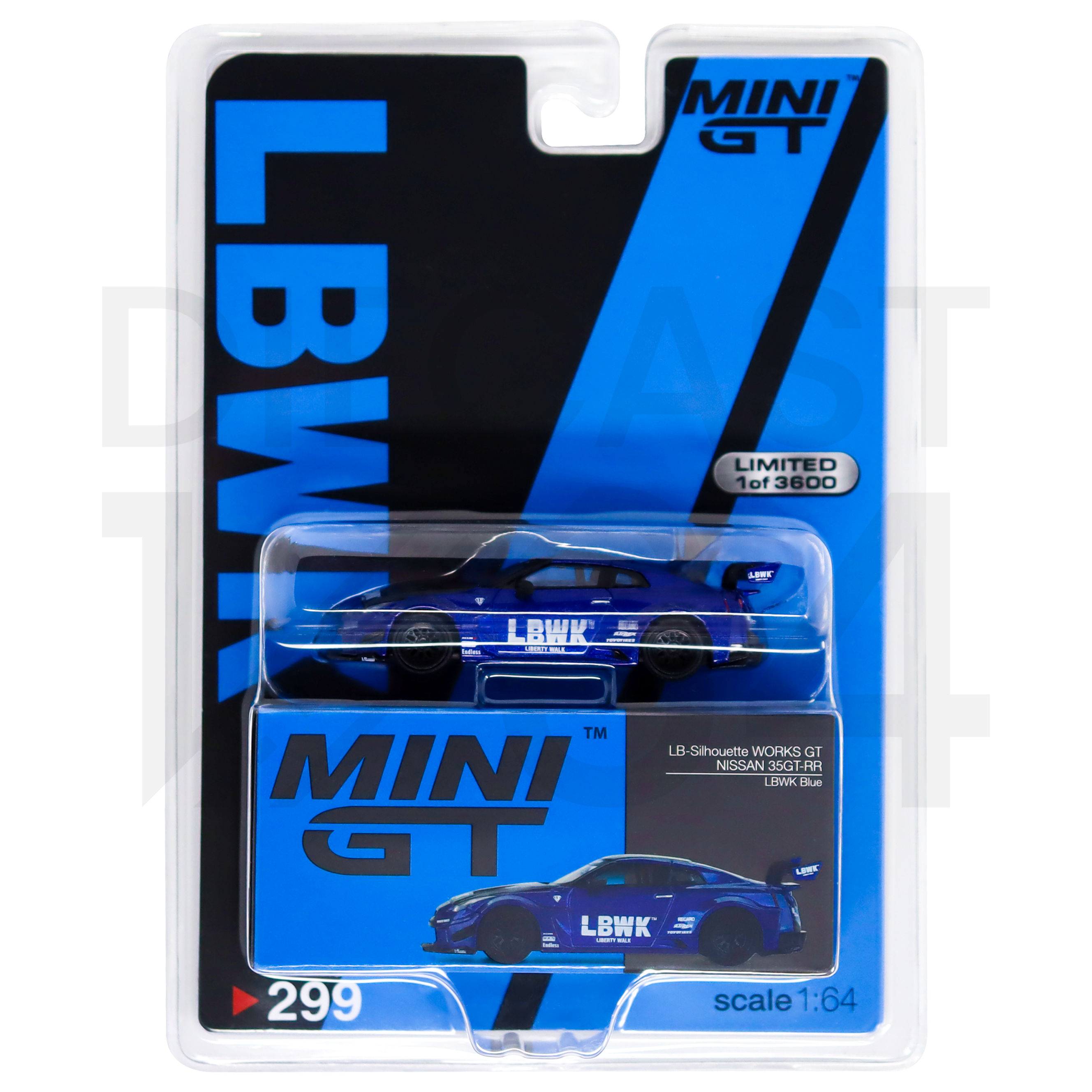 Diecast 164 | Mini GT Blue Nissan R35 Liberty Walk Livery