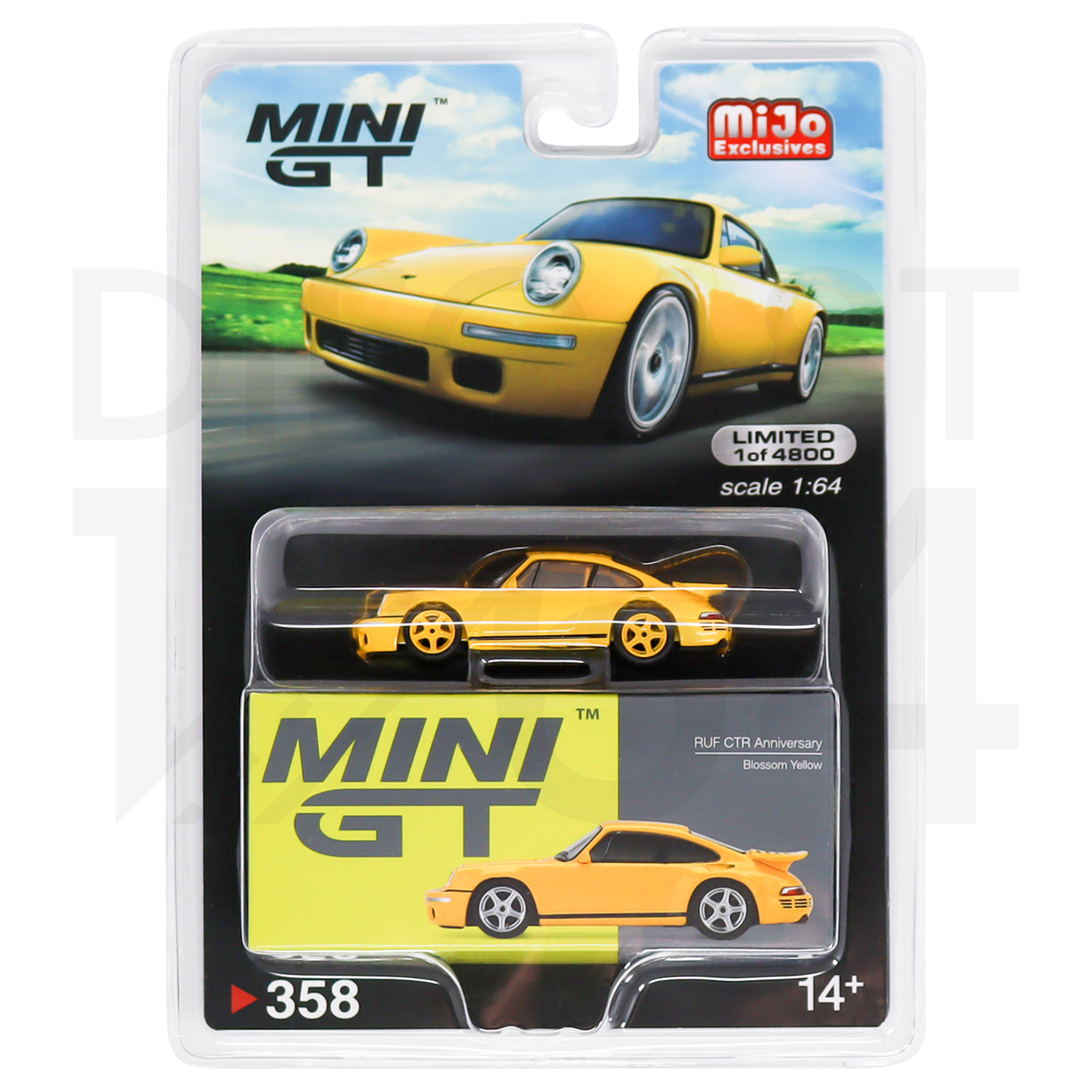 Diecast 164 | Mini GT Blossom Yellow Porsche 911 Chase Car