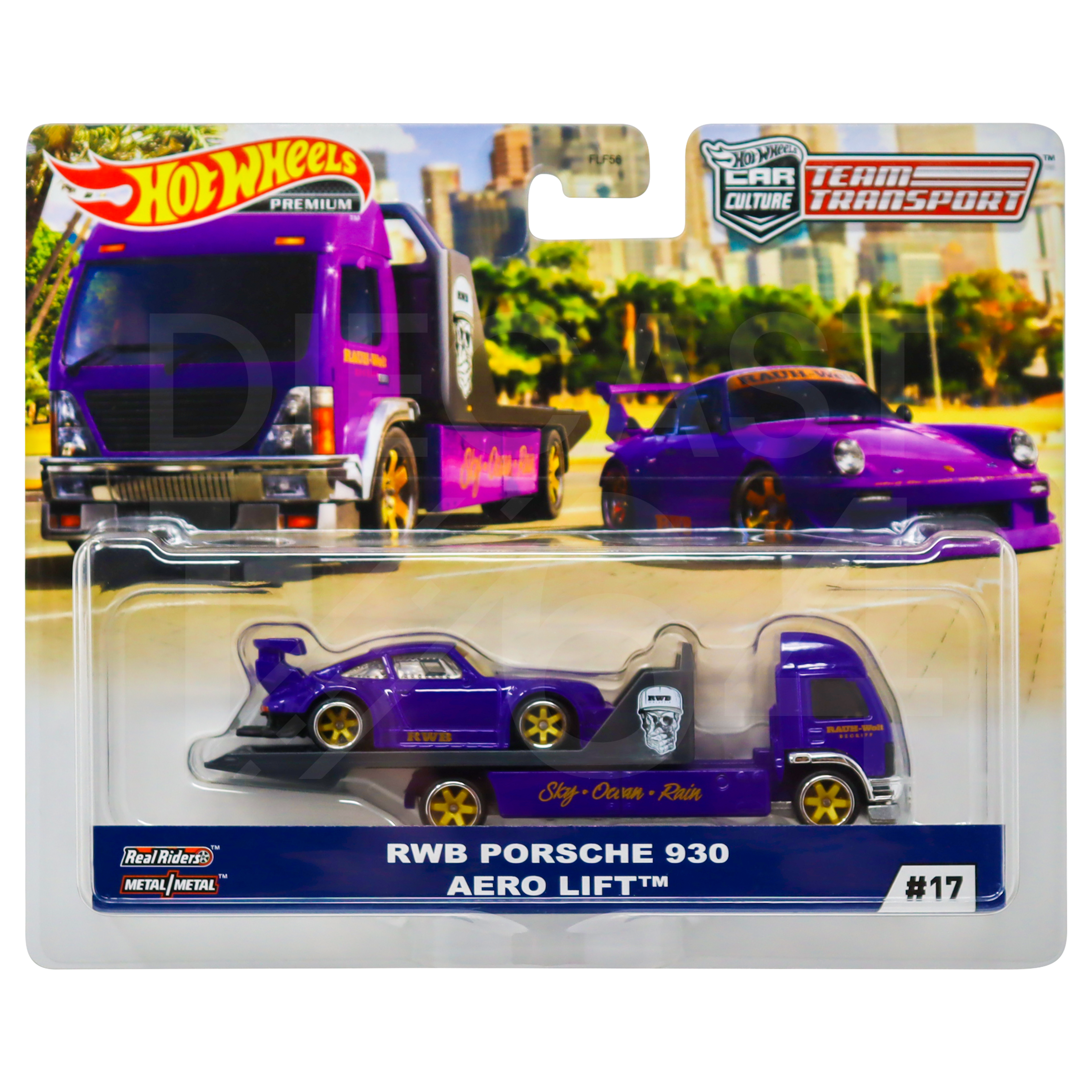 ミニカー RWB Porsche 930 Aero Lift #17 Diecast 164 | Hot Wheels Team Transport #17 RWB Porsche 930