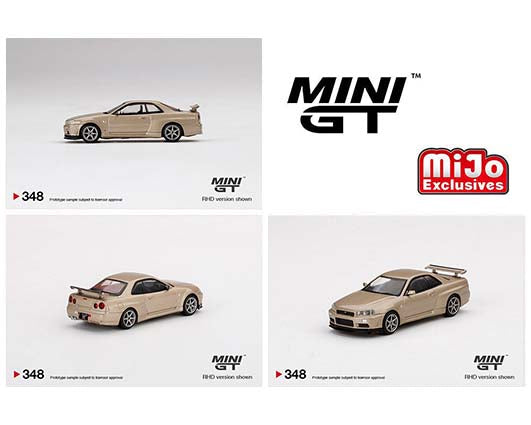 TSM 1:64 MINI GT Nissan Skyline GT-R (R34) V-Spec II Bayside Blue