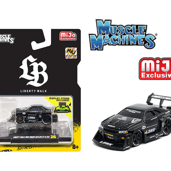 リバティーウォーク LBER34 GT-R R34  マッスルマシーンズ　セット Amazon.co.jp: リバティーウォーク LBER34 GTR R34 マッスル