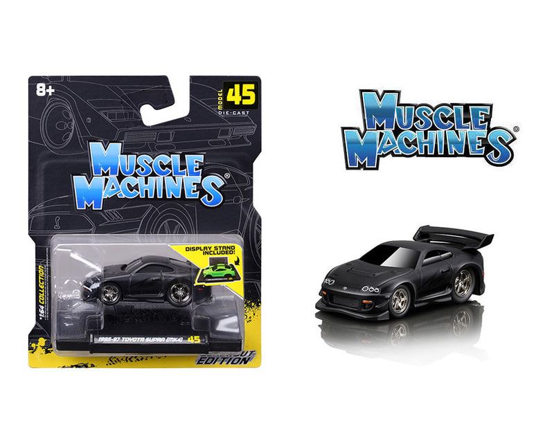 Muscle Machines 1:64 1995-97 Toyota Supra MK4 – Blackout Edition – Series 8