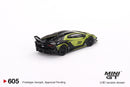 Mini GT 1:64 Lamborghini LB-Silhouette WORKS Aventador GT EVO – Lime Rear Bumper