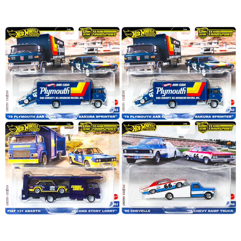 Hot Wheels Team Transport 2024 Release A - Case of 4