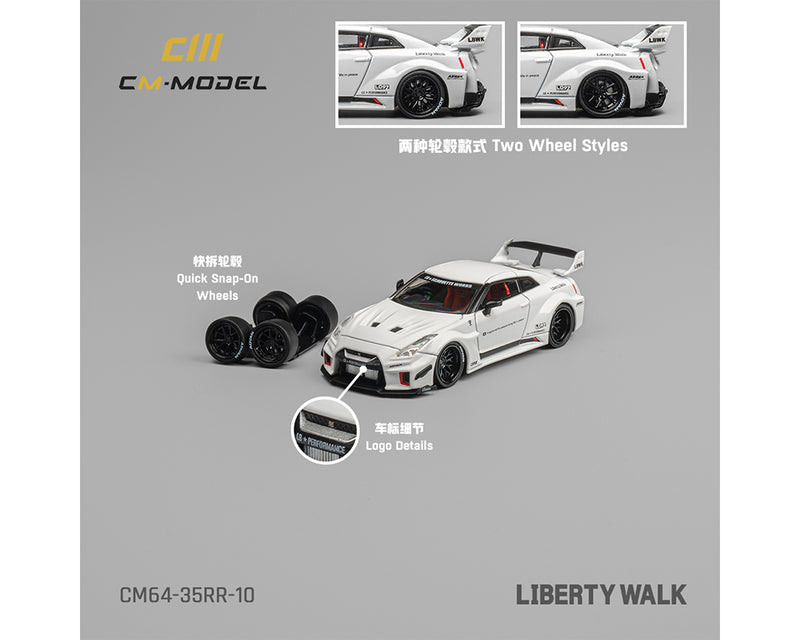 CM Model 1:64 Nissan LBWK Super Silhouette 35GT-RR – White