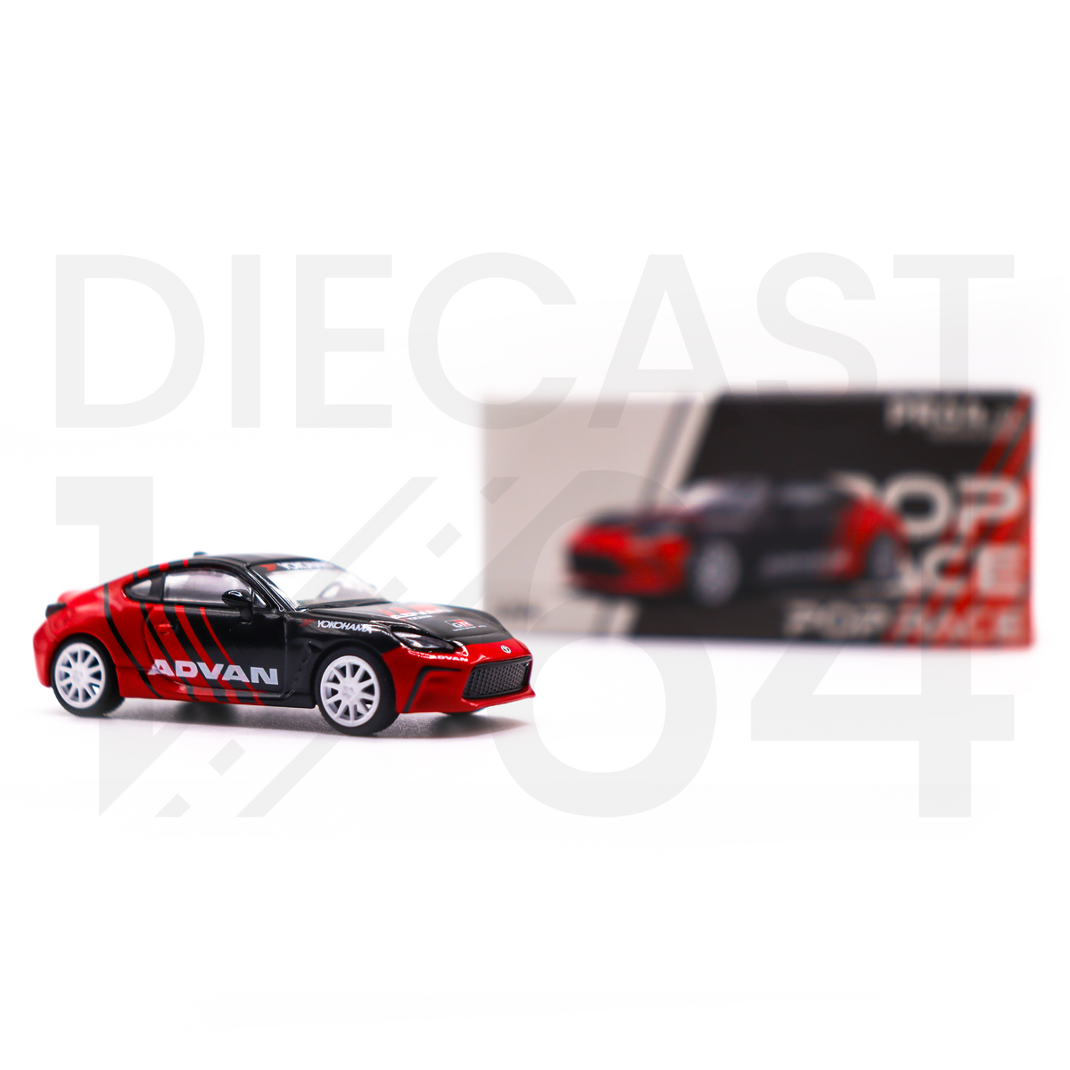 Diecast 164 | Pop Race Diecast Toyota GR86 with Advan Livery