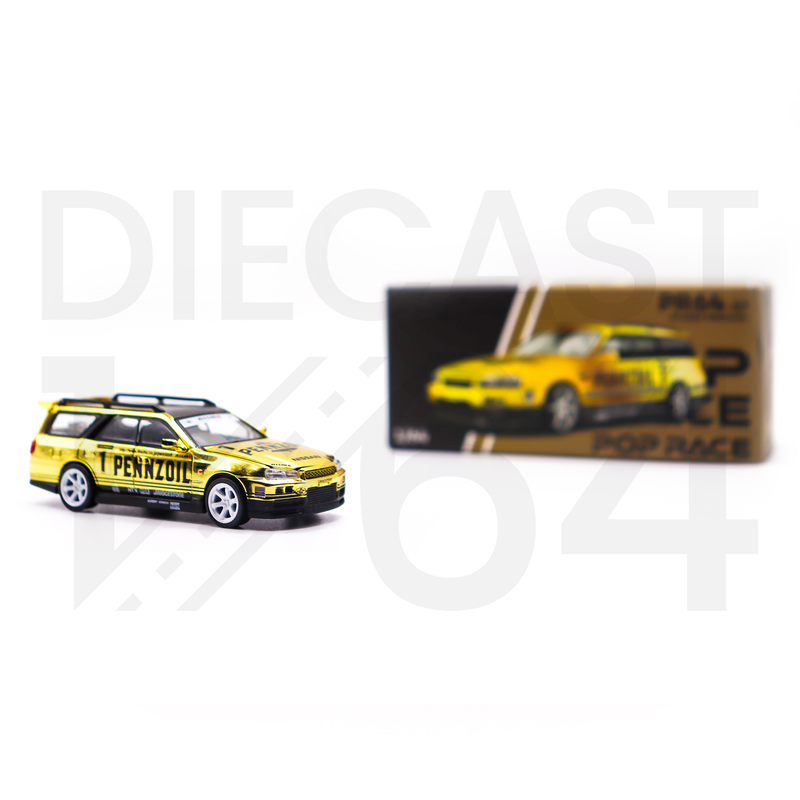 Pop Race Nissan Stagea Gold Chrome