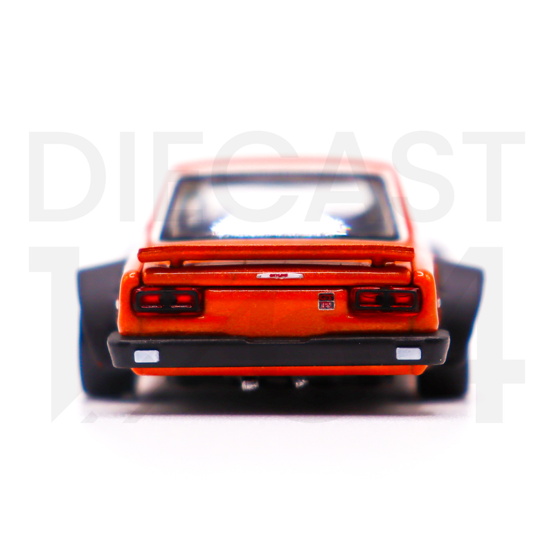 Pop Race 1:64 SKYLINE GT-R V8 DRIFT (HAKOSUKA) PANDEM – ORANGE rear bumper and tail lights
