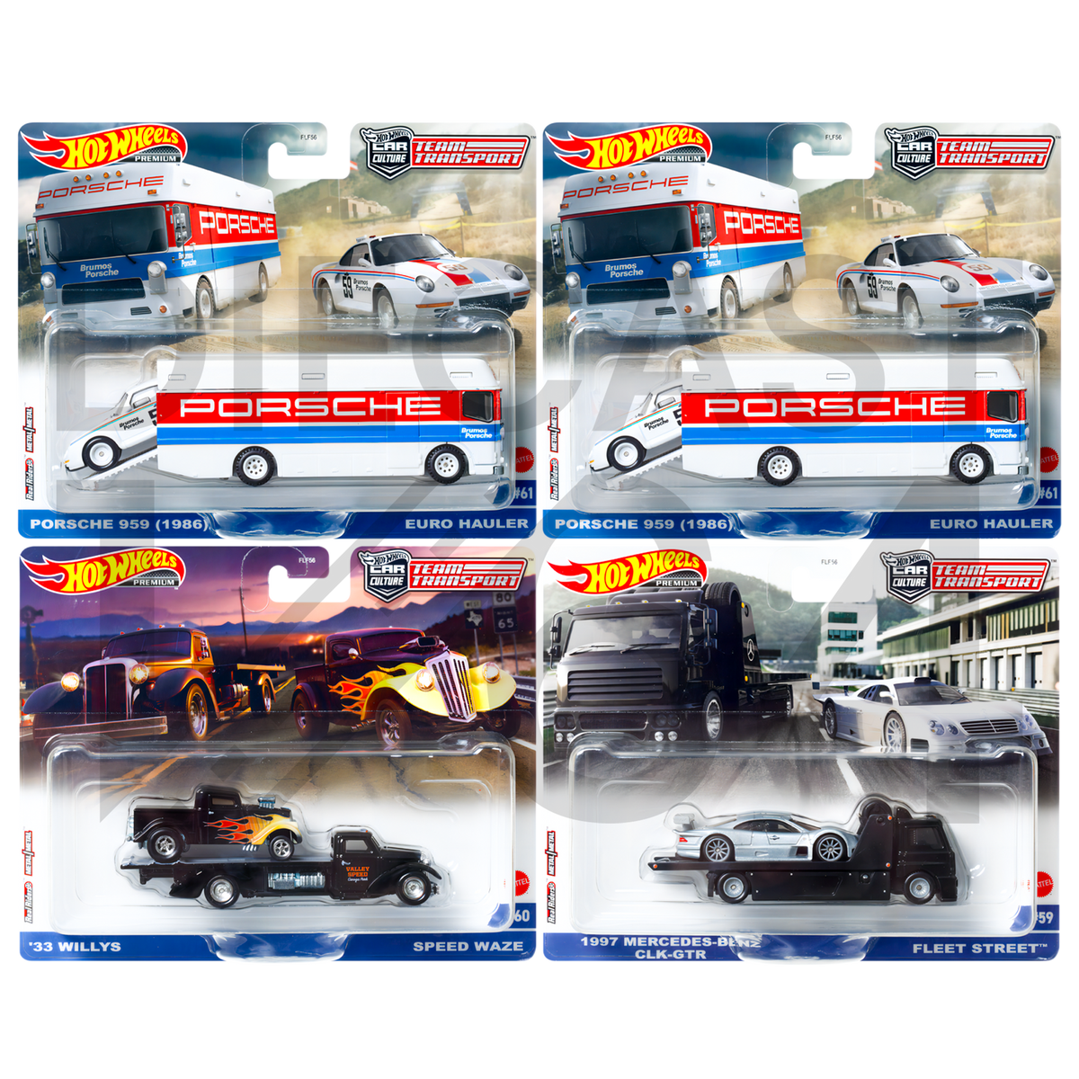 ミニカー R065 Hot Wheels PREMIUM TEAM TRANSPORT Hot Wheels® Team Transport Truck & Race Car, Gift for Racing