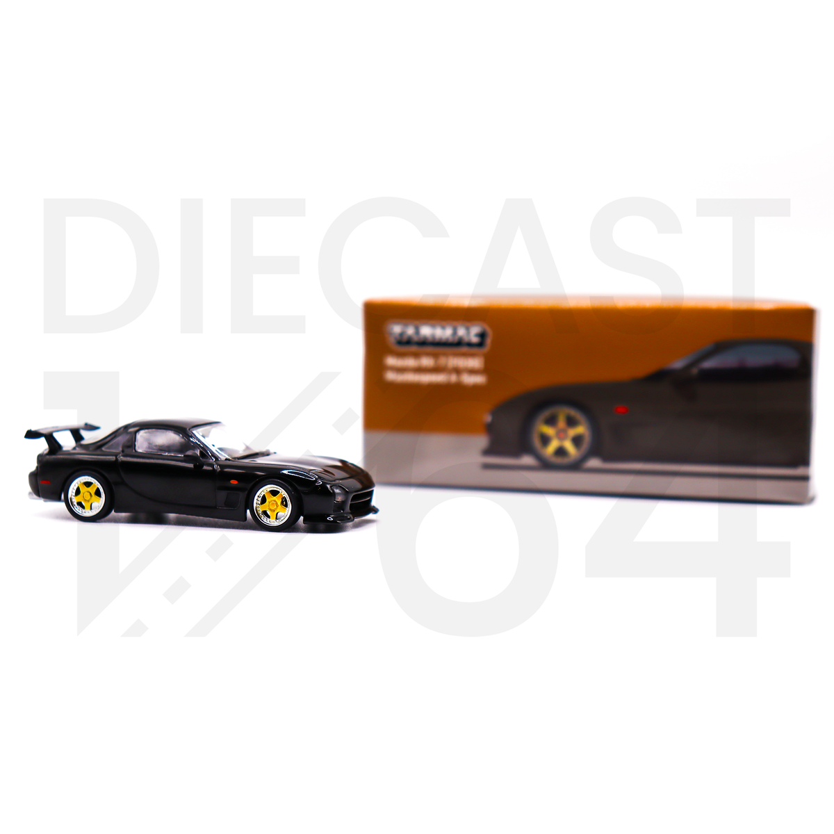 Diecast 164 | Tarmac Works Mazda RX-7 A-Spec Brilliant Black