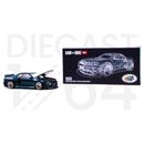 Kaido House x Mini GT 1:64 Nissan Skyline GT-R (R34) Kaido Works GReddy V1 – Green – Limited Edition