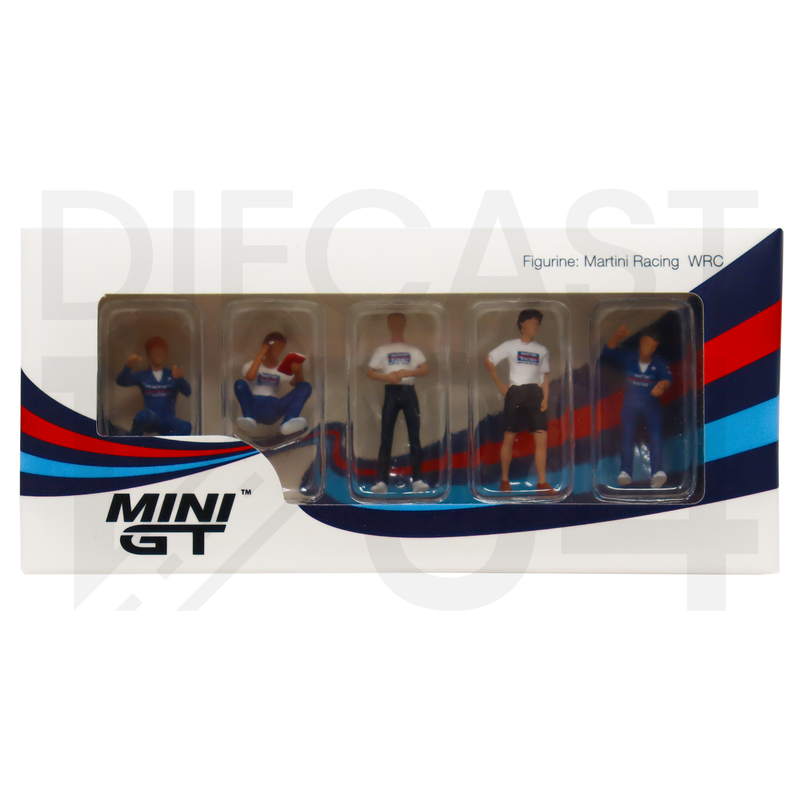 Mini GT 1:64 Figurine Martini Racing WRC Set of 5 Figures pakcaging