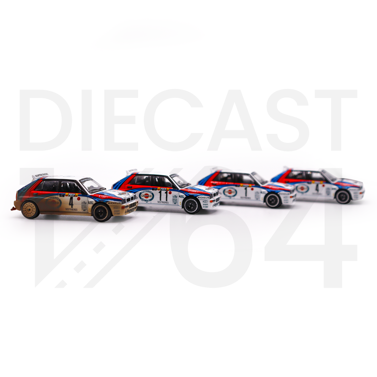 Diecast 164 | Mini GT Lancia Delta HF Integrale 1992 4 Pack Diecast 164 | Mini GT Lancia Delta HF Integrale 1992 4 Pack