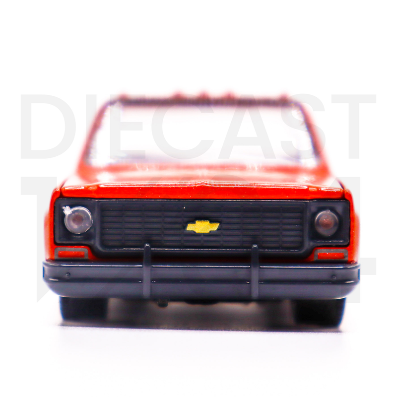 M2 Machines 1:64 1973 Chevrolet Cheyenne Super 30 Orange front bumper and grille – Mijo Exclusives Limited Edition