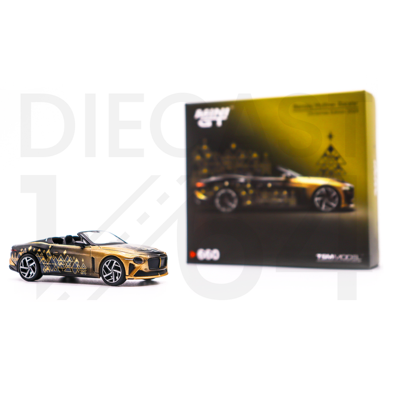 Mini GT 1:64 Bentley Mulliner Bacalar 2023 Christmas Limited Edition 9999 pieces retail packaging