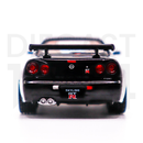 Mini GT 1:64 Nissan Skyline GT-R (R34) V-Spec Rear Bumper – Black Pearl – Mijo Exclusives