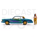 Johnny Lightning 1:64 Lowriders 1978 Chevrolet Monte Carlo with American Diorama Figure Limited 3,600 Pieces driver side door and figurine – Mijo Exclusives