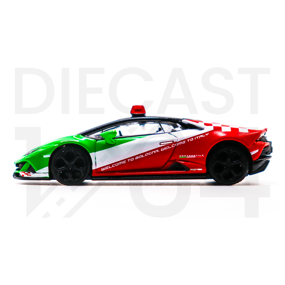 Diecast 164 | Mini GT Lamborghini Huracan EVO Follow-Me Car