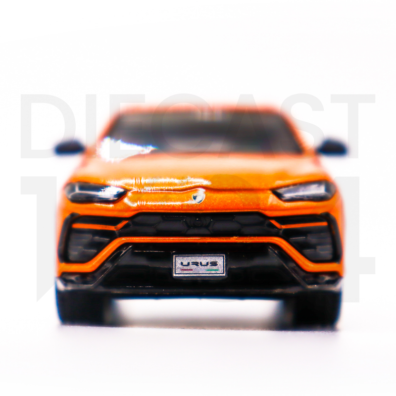 Mini GT Orange Lamborghini Urus (Arancio Borealis) front bumper and grille