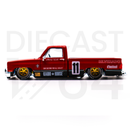Kaido House x Mini GT 1:64 Chevrolet Silverado 1983 KAIDO V1- Red – Limited Edition driver side door