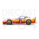 Kaido House x Mini GT 1:64 Datsun KAIDO Fairlady Z Kaido GT V1 Red With White Limited Edition driver side door