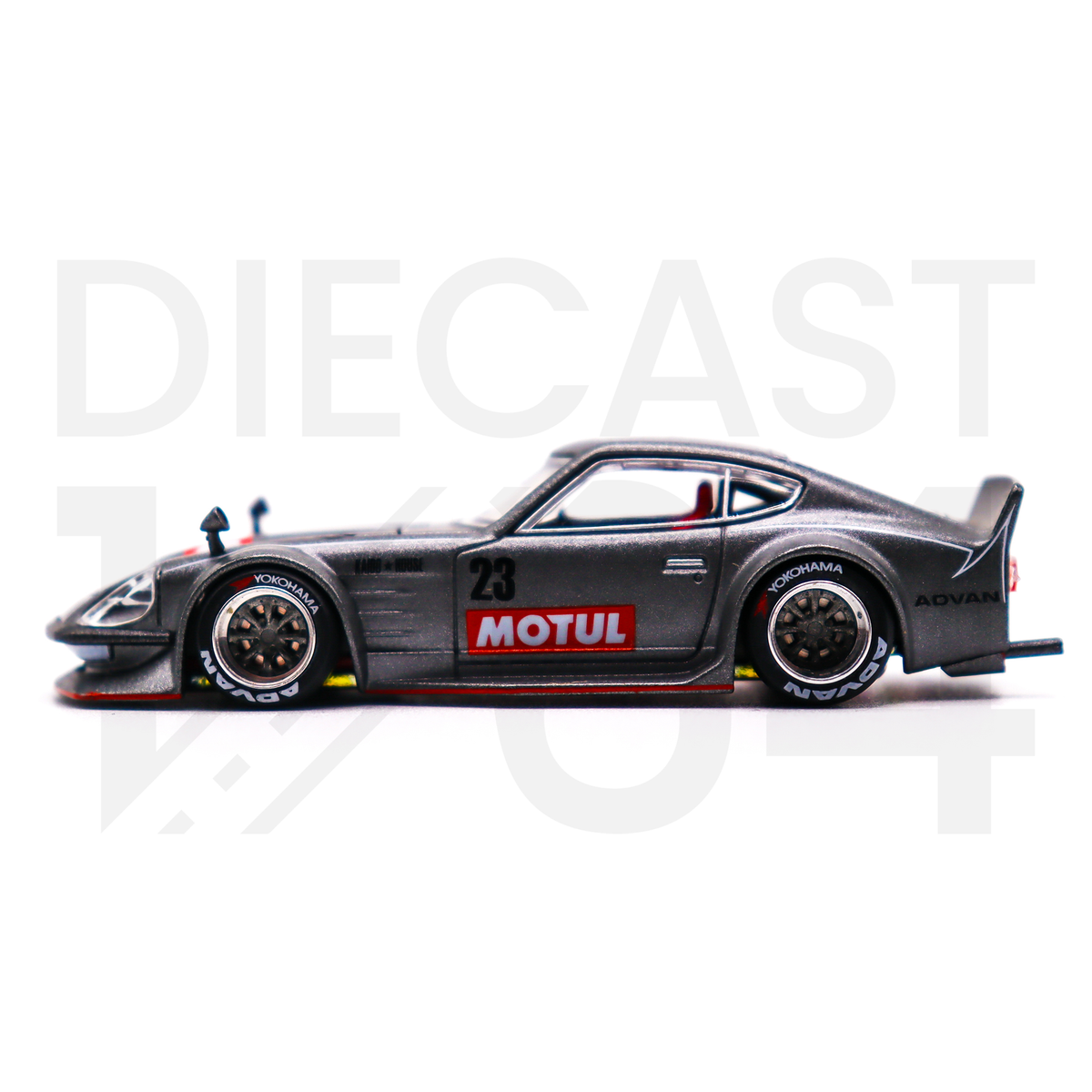 Kaido House x Mini GT Datsun Fairlady Z Motul & Advan Version 1 - Matte  Black