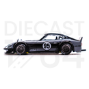 Kaido House x Mini GT Nissan Fairlady Z GT 95 Drifter - Black & Grey Retail Packaging driver side door and wheels