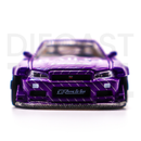 Kaido House x Mini GT 1:64 Nissan Skyline GT-R (R34) Kaido Works V1 (Purple) Limited Edition front bumper and grille