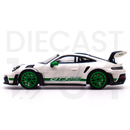 Minichamps X Tarmac Works 1:64 Porsche 911 (992) GT3 RS – White/Green – Collab64 Driver side door and wheels