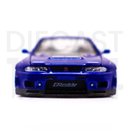 Kaido House x Mini GT 1:64 Nissan Skyline GT-R (R33) Kaido Works V2 blue front bumper