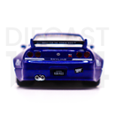 Kaido House x Mini GT 1:64 Nissan Skyline GT-R (R33) Kaido Works V2 blue Rear Bumper and spoiler