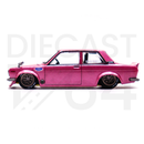 Kaido House x Mini GT 1:64 Datsun 510 Street KAIDO GT V1 Pink driver side door