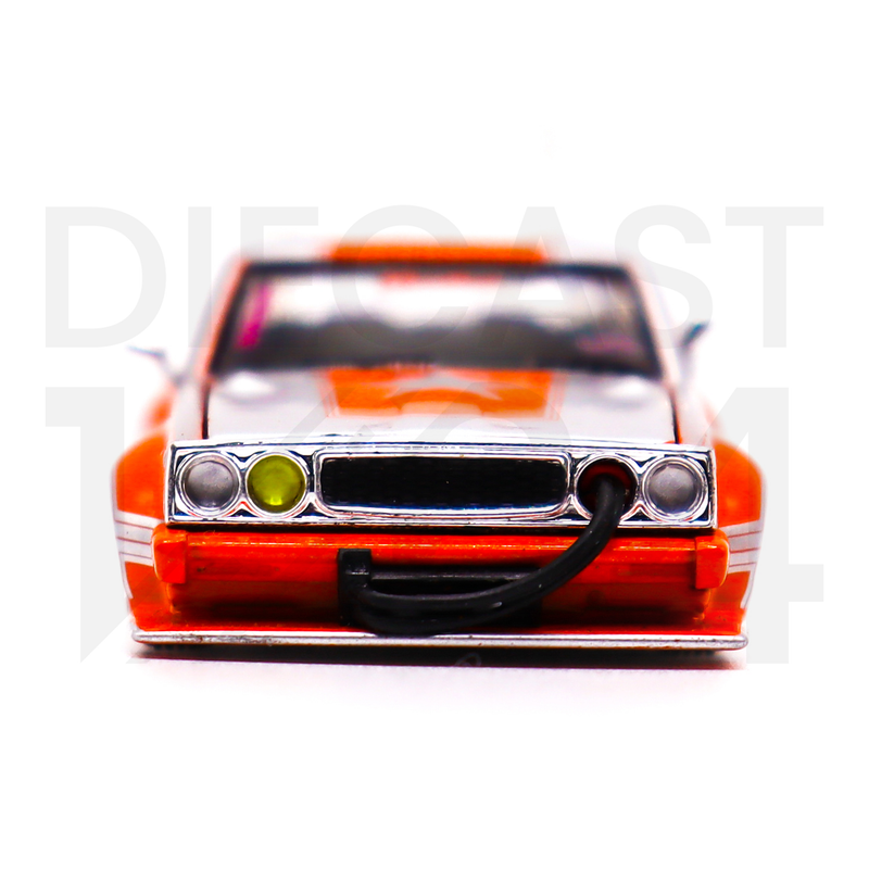 SKYLINE C210 KAIDO RACER BOSOZOKU STYLE in orange front bumper and headlights