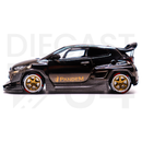 Pop Race Pandem GR Yaris in Dark Chrome PR640055 Driver side door and wheels
