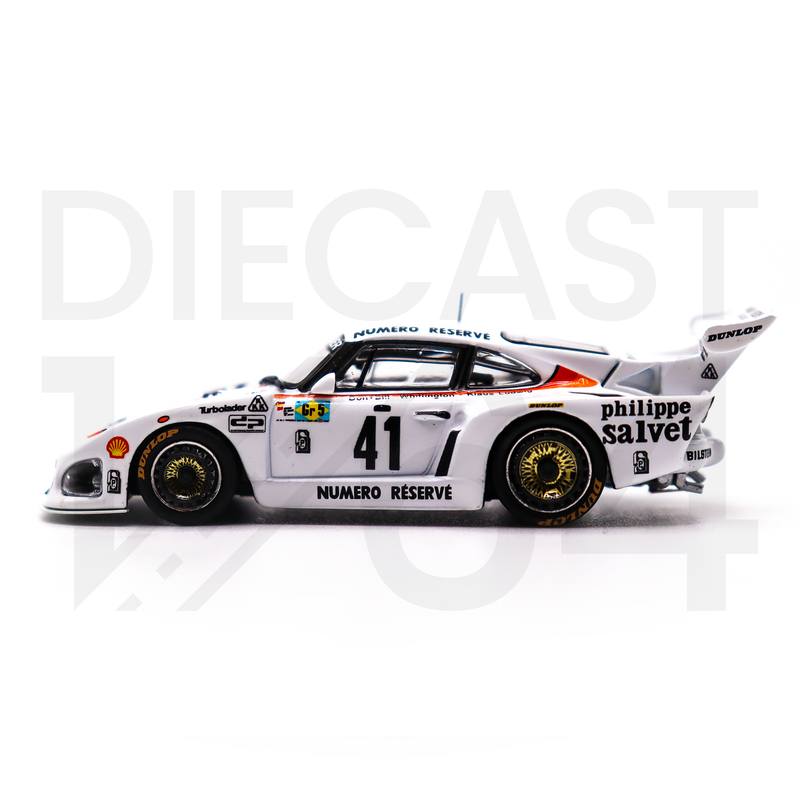 Tarmac Works 1:64 Porsche 935 K3 24h of Le Mans 1979 – Winner K. Ludwig / D. Whittington / B. Whittington driver side wheels and door