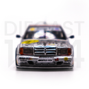 Tarmac Works 1:64 Mercedes-Benz 190 E 2.5-16 Evolution II Macau Guia Race 1992 K.Ludwig W/ Container front grille and emblem