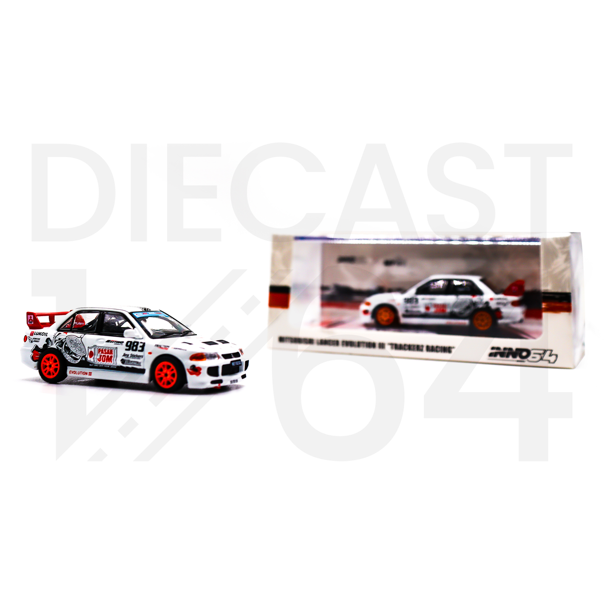 Diecast 164 | Inno64 Mitsubishi Lancer Evo III Trackerz