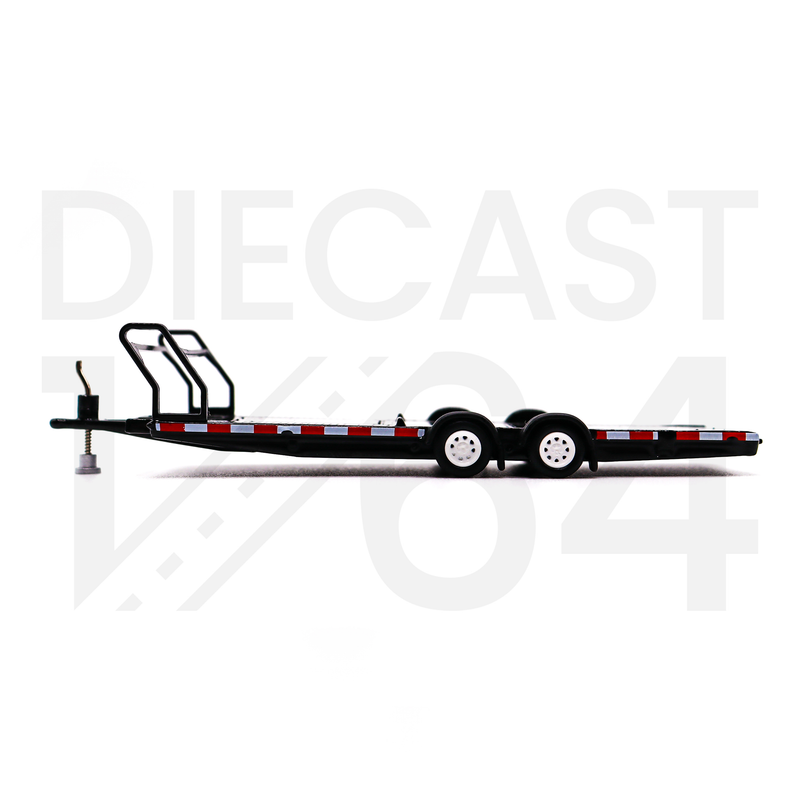 Mini GT 1:64 Car Hauler Trailer Type B Black with hitch receiver