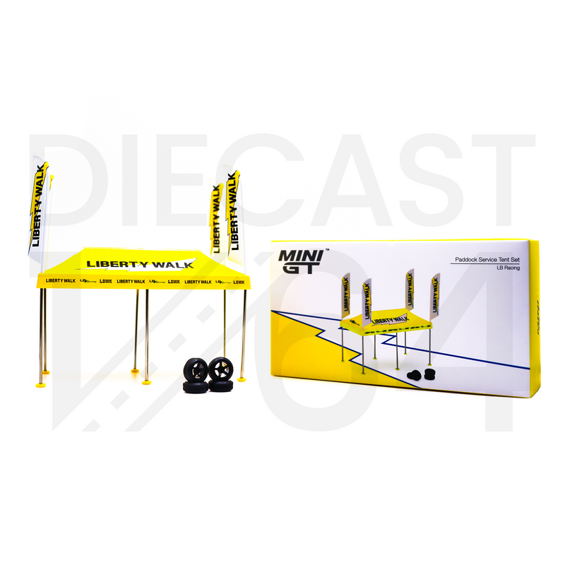 Mini GT 1:64 Paddock Service Tent Set – Liberty Walk Racing